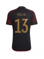 Moški Nogometna dresi replika Nemčija Thomas Muller #13 Gostujoči SP 2022 Kratek rokav